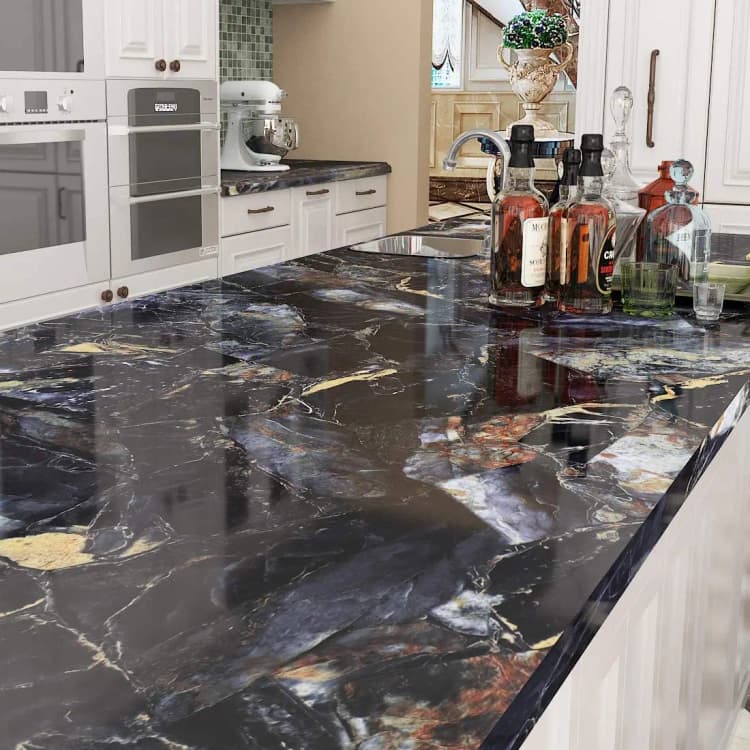 Factory Price Peel & Stick Wallpapers Safe for Home Floors Tiles House Decoration Interior Marble Sticker for Home Decor Luxury detail 6