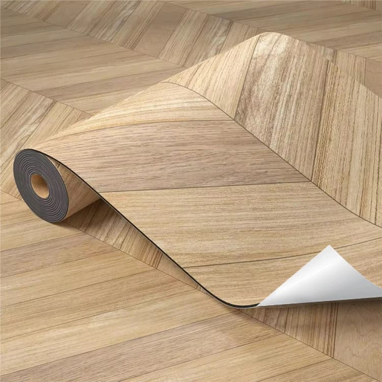 COWINLIFE DECO PVC Plastic Flooring Stickers Decorations Home Wall Paper Floors Tiles for Home Decor Luxury Interior Vinyl Flooring detail 1