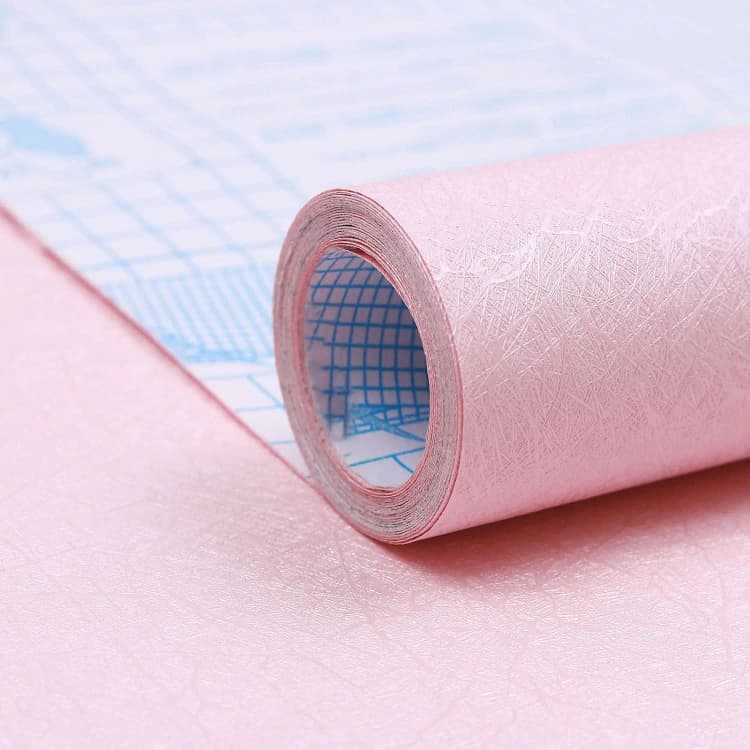 3d Silk Pink  Removable Home Decor Peel and Stick PVC Wallpaper Self Adhesive Wallpaper for Bedroom Wall Sticker Wall Covering detail 2