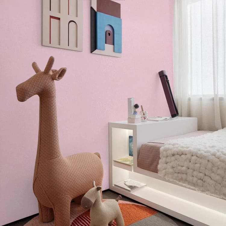3d Silk Pink  Removable Home Decor Peel and Stick PVC Wallpaper Self Adhesive Wallpaper for Bedroom Wall Sticker Wall Covering detail 4