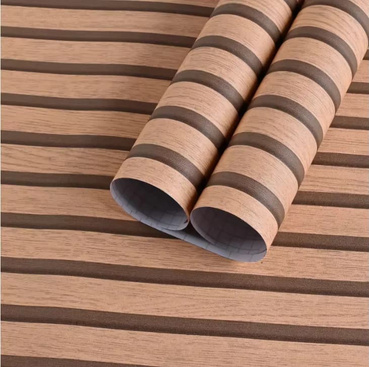 COWINLIFE Wood Grille Wholesale PVC Wallpaper Self-Adhesive Waterproof Vinyl Peel & Stick Wallpapers Wall Stickers for Home Decor detail 7