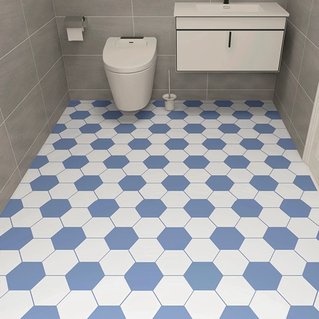 COWINLIFE DECO Wholesale Price Pvc Waterproof Floors Tiles Stickers Non Woven Plastic Flooring for Home Decor Luxury 24X196.9 Inch