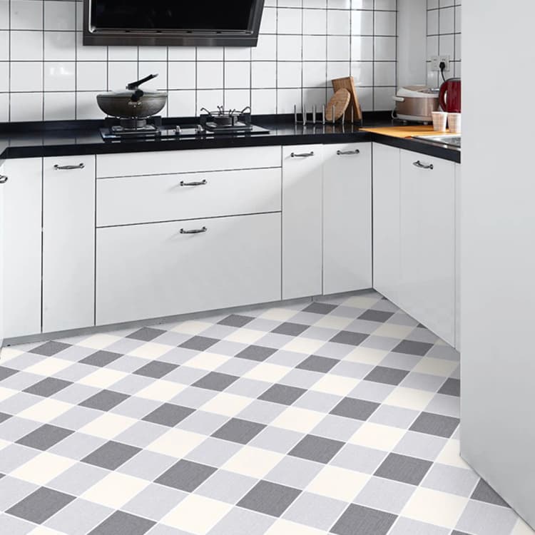 COWINLIFE DECO Wholesale Price Pvc Waterproof Floors Tiles Stickers Non Woven Plastic Flooring for Home Decor Luxury 24X196.9 Inch detail 3