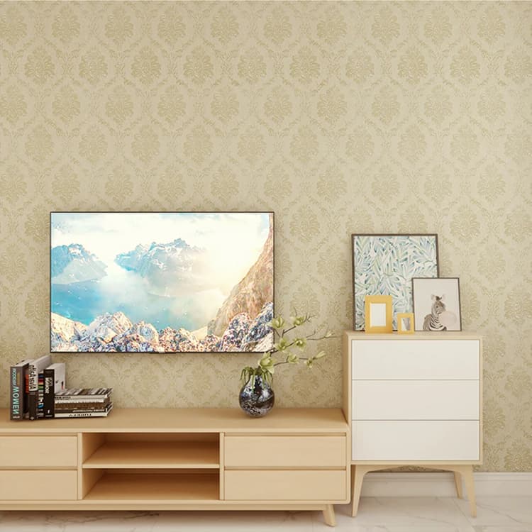 COWINLIFE DECO Wholesale Modern Embossed Floral Roses Wall Covering 3d Stickers Waterproof Self Adhesive Wallpaper for Home Decor detail 3