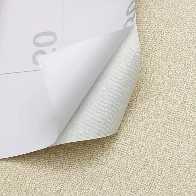 Cheap Yellow Textured Wallpaper Peel and Stick Wallpaper Embossing  Self Adhesive Linen Removable Wallpaper for Bedroom Cabinets detail 2