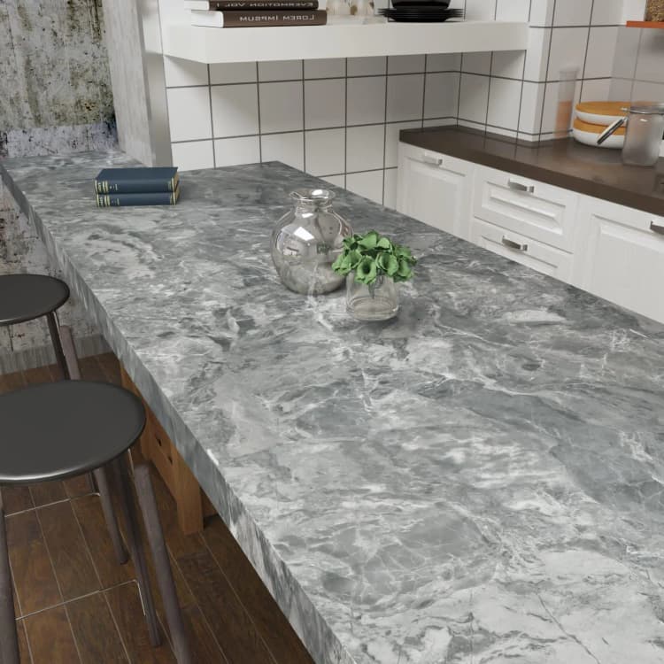 Grey Concrete Textured Wall Paper Vinyl Cement Peel and Stick Wallpaper Adhesive Marble Contact Paper for Living Room Bedroom detail 2
