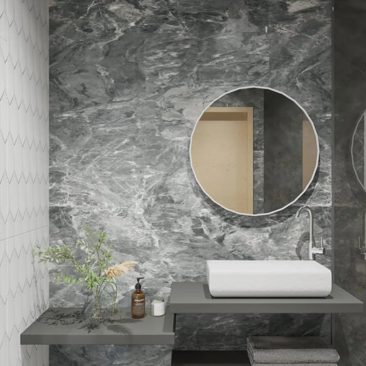 Grey Concrete Textured Wall Paper Vinyl Cement Peel and Stick Wallpaper Adhesive Marble Contact Paper for Living Room Bedroom detail 3