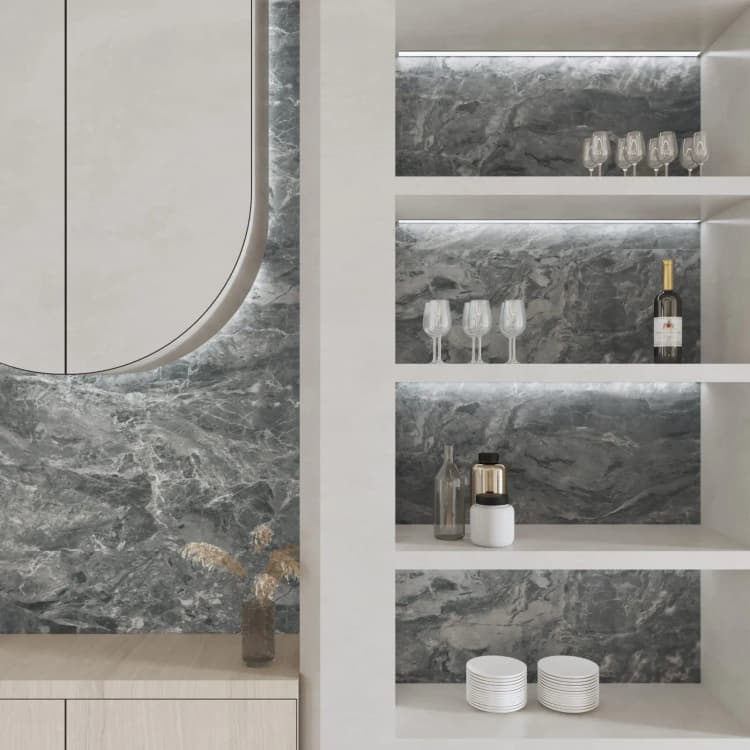 Grey Concrete Textured Wall Paper Vinyl Cement Peel and Stick Wallpaper Adhesive Marble Contact Paper for Living Room Bedroom detail 5