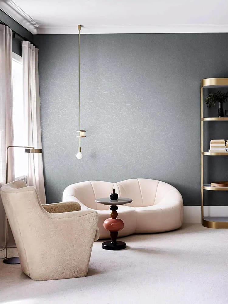 COWINLIFE High Quality Silver Peel and Stick Vinyl Roll Self Adhesive Wall Cabinet Contact Paper 3d Fabric Wallpaper Silk detail 5