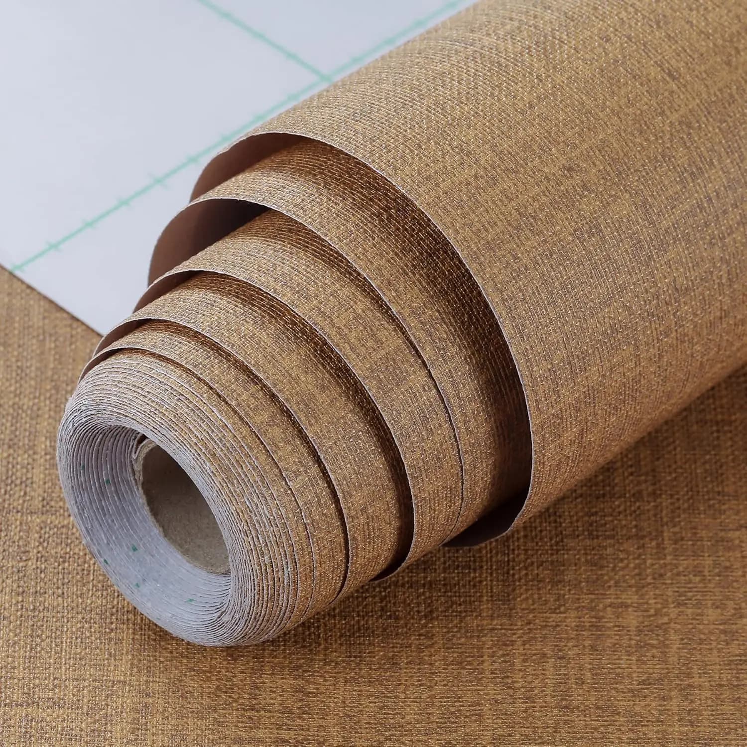 COWINLIFE DECO Modern Peel and Stick Waterproof Wallpaper Self Adhesive Textured Fabric Wall Paper Linen Vinyl for Interior Design