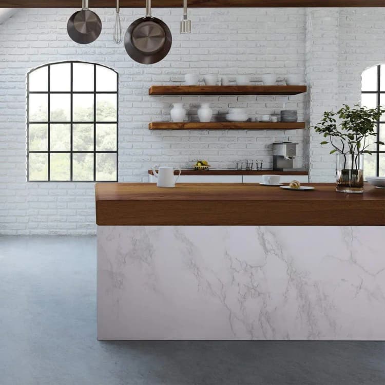 COWINLIFE Glossy White Peel and Stick Self Adhesive Waterproof Wall Paper Marble Wallpaper Sticker for Kitchen Cabinet detail 3