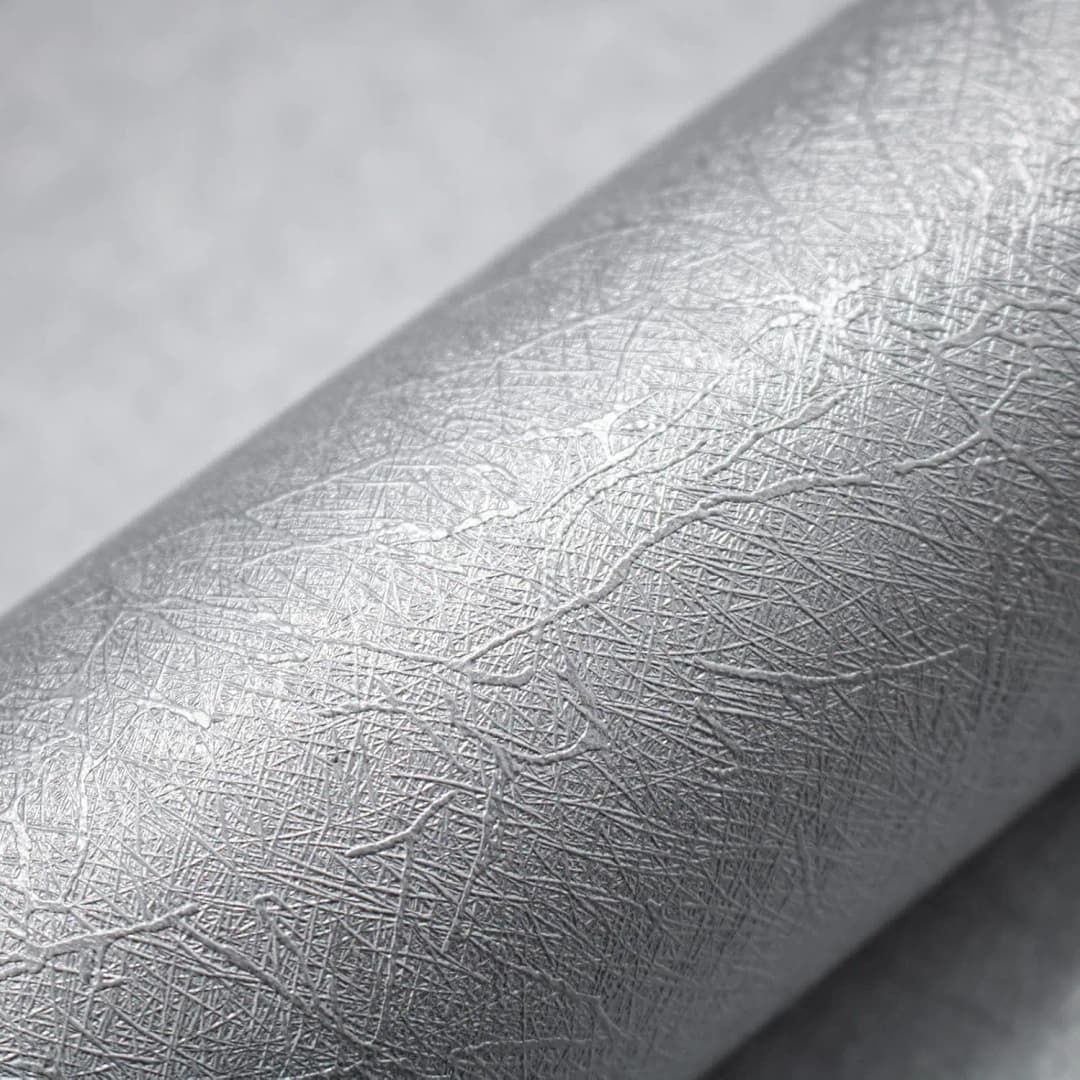 COWINLIFE DECO Silk Grey Contact Paper DIY 3D Self Adhesive Embossed Wallpaper PVC Silk Textured Wall Paper for Cabinets Countertop