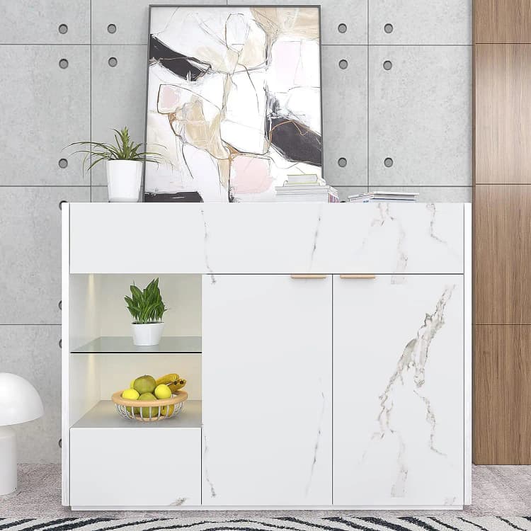 COWINLIFE DECO Matt Modern Design Peel & Stick Wallpaper Self-Adhesive Marble Sticker for Kitchen Wall & Countertops detail 5