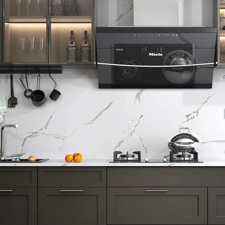 COWINLIFE DECO Matt Modern Design Peel & Stick Wallpaper Self-Adhesive Marble Sticker for Kitchen Wall & Countertops detail 6