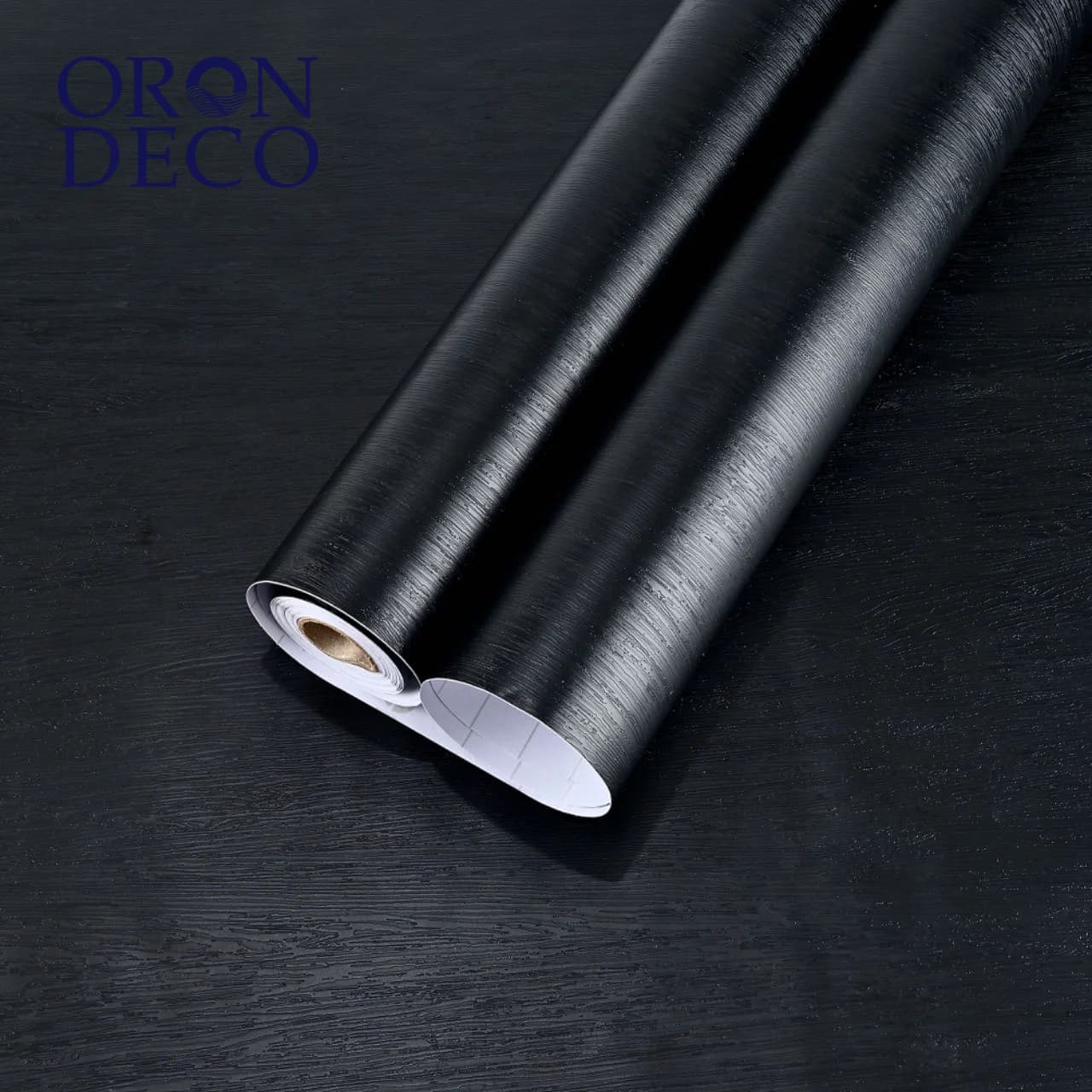 COWINLIFE DECO Custom Textured Black Wood Sticker Home Decoration Wallpaper Peel and Stick Waterproof Self Adhesive Wall Paper