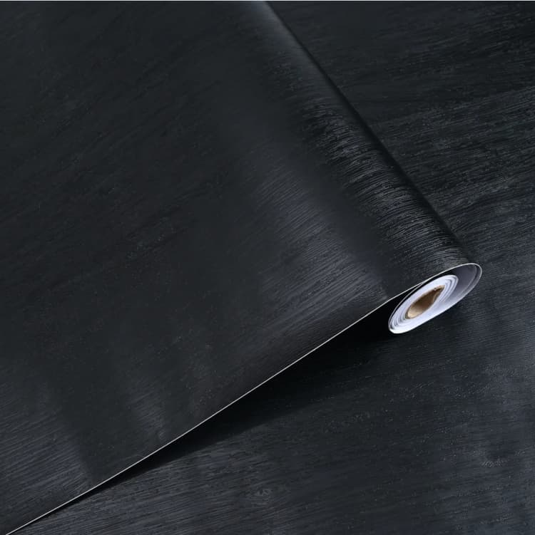 COWINLIFE DECO Custom Textured Black Wood Sticker Home Decoration Wallpaper Peel and Stick Waterproof Self Adhesive Wall Paper detail 8