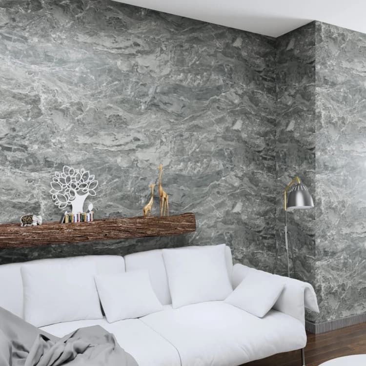 COWINLIFE DECO Waterproof Grey Concrete Textured Wall Paper Vinyl Cement Peel and Stick Wallpaper for Living Room Bedroom detail 6