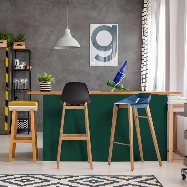 COWINLIFE DECO Removable Green Peel & Stick PVC Vinyl Wallpaper Waterproof Solid Color Wall Paper for Kitchen Cabinet Walls Covering detail 3