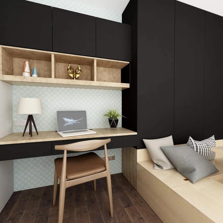 COWINLIFE DECO Modern Solid Colour Black Wall Paper Peel and Stick PVC Self Adhesive Embossed Texture Wallpaper Sticker for Cabinet detail 4
