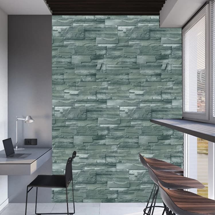 COWINLIFE DECO Custom High Quality Waterproof Stone Brick Self-Adhesive Wallpaper Peel & Stick Home Decorative Wallcovering detail 4