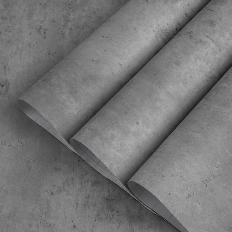 COWINLIFE DECO Low MOQ Concrete Cement Gray Wallpaper Texture Self-Adhesive Waterpoof Modern Industrial Peel and Stick for Bathroom detail 2
