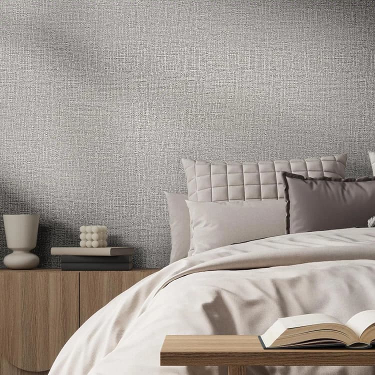 COWINLIFE DECO Self-Adhesive Peel and Stick Wallpaper Linen Texture Waterproof PVC Modern Decorative Wall Paper for Kitchen Interior detail 2