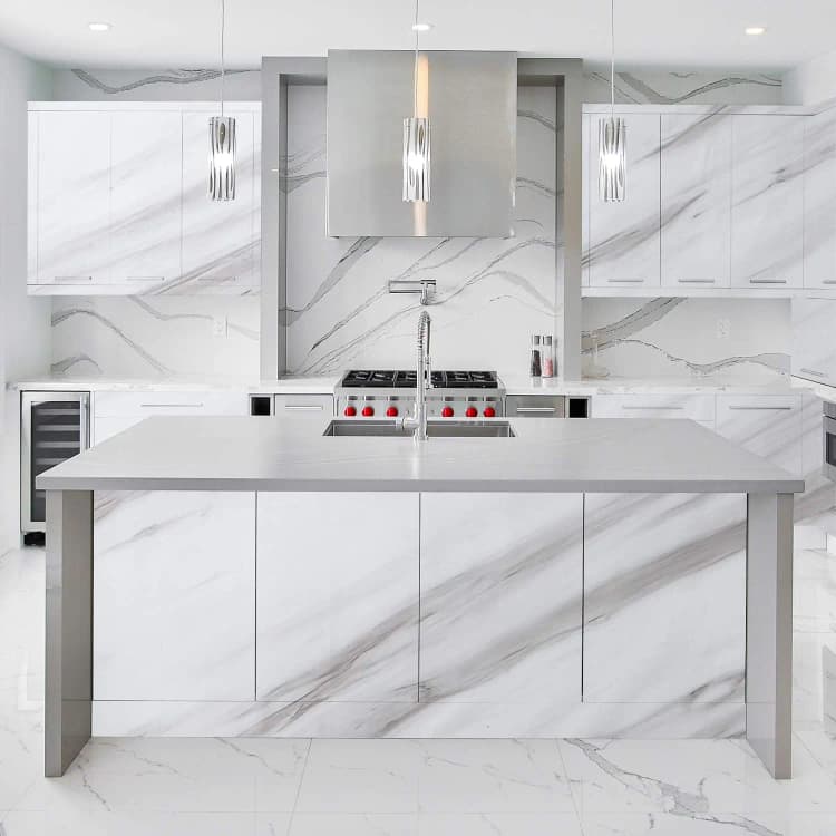COWINLIFE DECO Low MOQ Kitchen Waterproof Marble Stickers 3D Self Adhesive Bathroom Wall Paper Marble Vinyl Film for Home detail 3