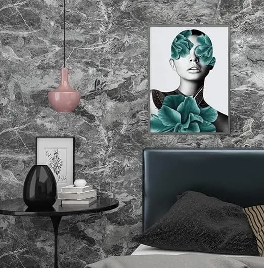 COWINLIFE DECO Grey Concrete Textured Peel & Stick Wallpaper Self Adhesive Waterproof Vinyl Cement for Living Room Bedroom Wall Paper detail 5