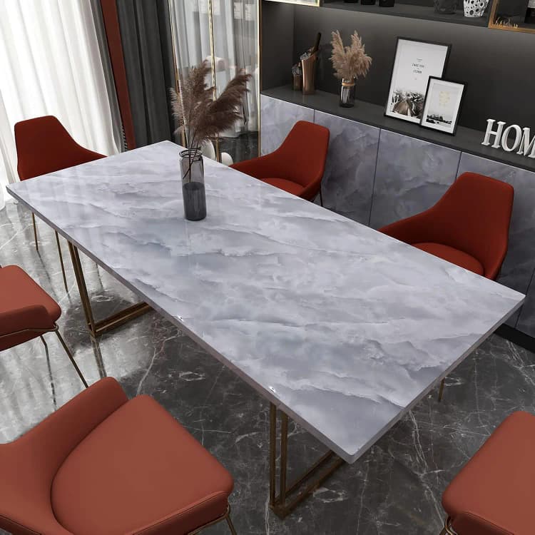 COWINLIFE DECO Gray Peel and Stick Wallpaper Marble Removable Wall Paper Countertops Self-Adhesive Marble Sticker for Kitchen detail 1