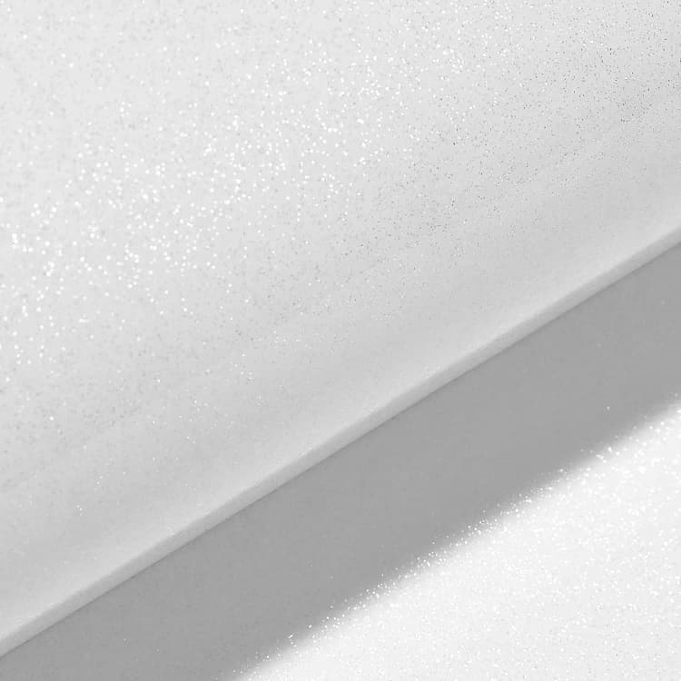 COWINLIFE DECO Modern White PVC Self-Adhesive Glitter Wallpaper Peel Stick Contact Paper for Kitchen Countertop Cabinet Decorative detail 2