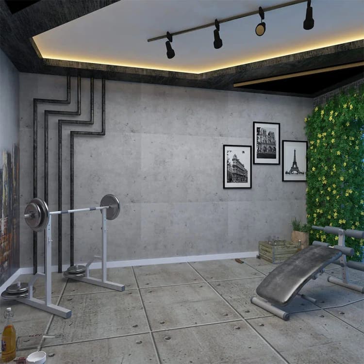 COWINLIFE DECO Cement Wallpaper Waterpoof Peel and Stick Interior Design PVC Self Adhesive Wallpaper for Bedroom Walls detail 4