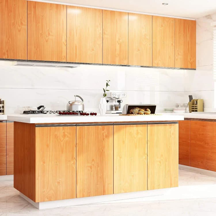 Wholesale Wood Wallpaper Peel and Stick Self Adhesive Wood Grain Wallpaper for Kitchen Removable Waterproof Vinyl detail 4