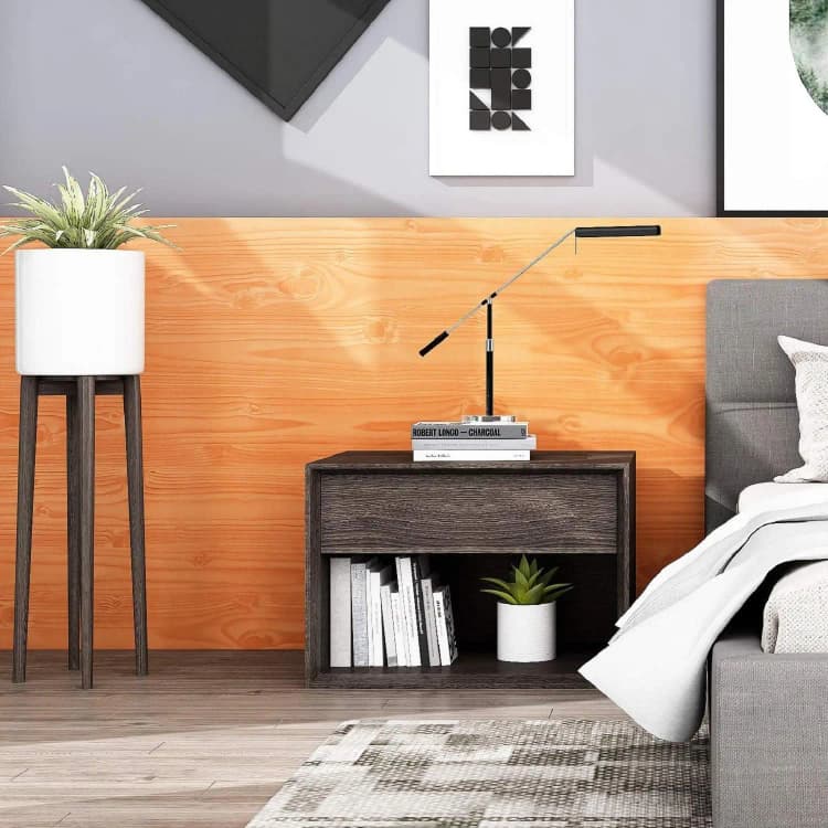 Wholesale Wood Wallpaper Peel and Stick Self Adhesive Wood Grain Wallpaper for Kitchen Removable Waterproof Vinyl detail 6