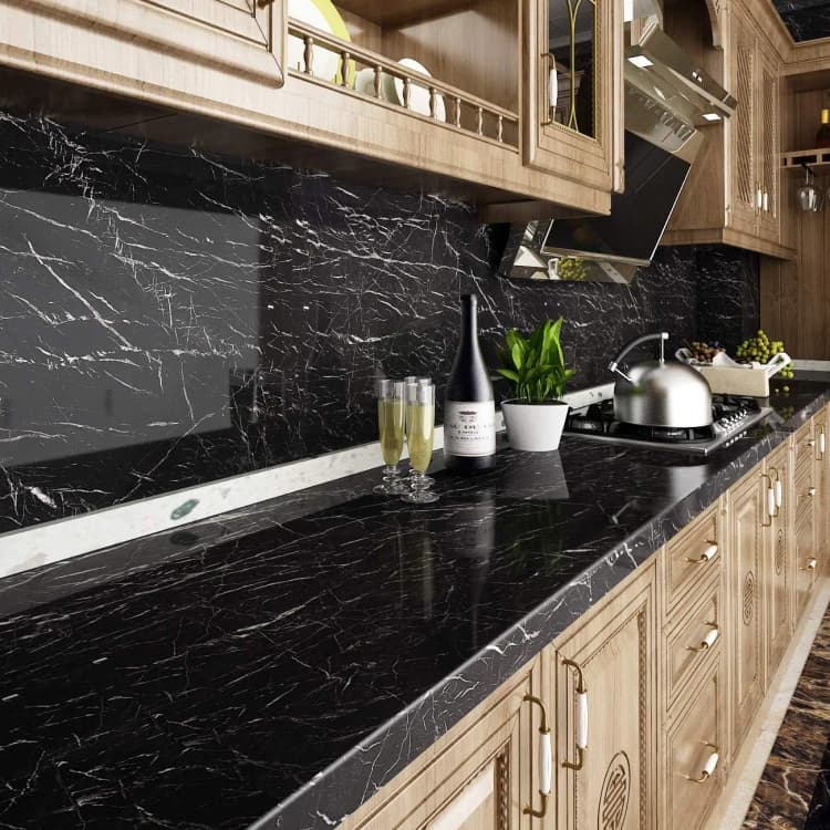 COWINLIFE DECO Waterproof Peel and Stick Self-Adhesive Marble Sticker Pvc Vinyl Kitchen Bathroom Decorative Wallpaper detail 4