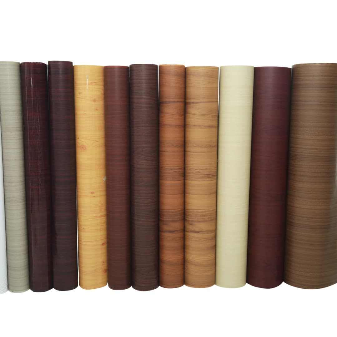 Chinese Wallpaper Suppliers Pvc 3D Self Adhesive Wooden Wall Sticker Wood Wall Papers for Furniture Renovation Wall Covering