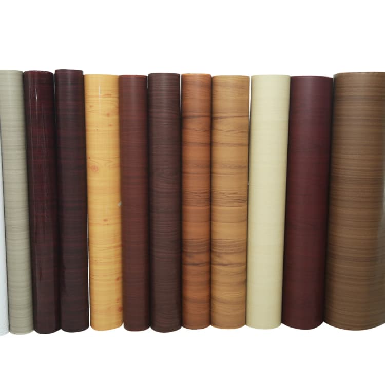 Chinese Wallpaper Suppliers Pvc 3D Self Adhesive Wooden Wall Sticker Wood Wall Papers for Furniture Renovation Wall Covering detail 1