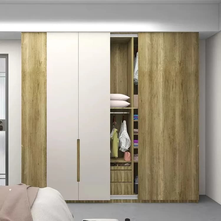COWINLIFE DECO Removable PVC Wooden Textured Effect 3D Wood Wallpaper Roll Waterproof Designs for Furniture and Wall Decor detail 2