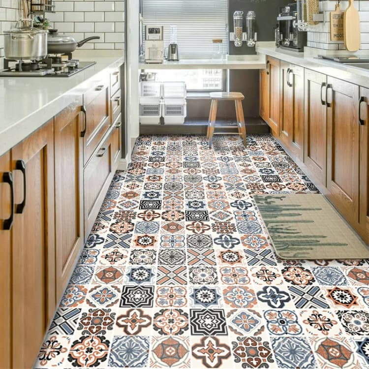COWINLIFE DECO Waterproof Self Adhesive Peel and Stick Luxury Vinyl Plastic Flooring PVC Floor Sticker Wallpaper for Kitchen Bathroom detail 3