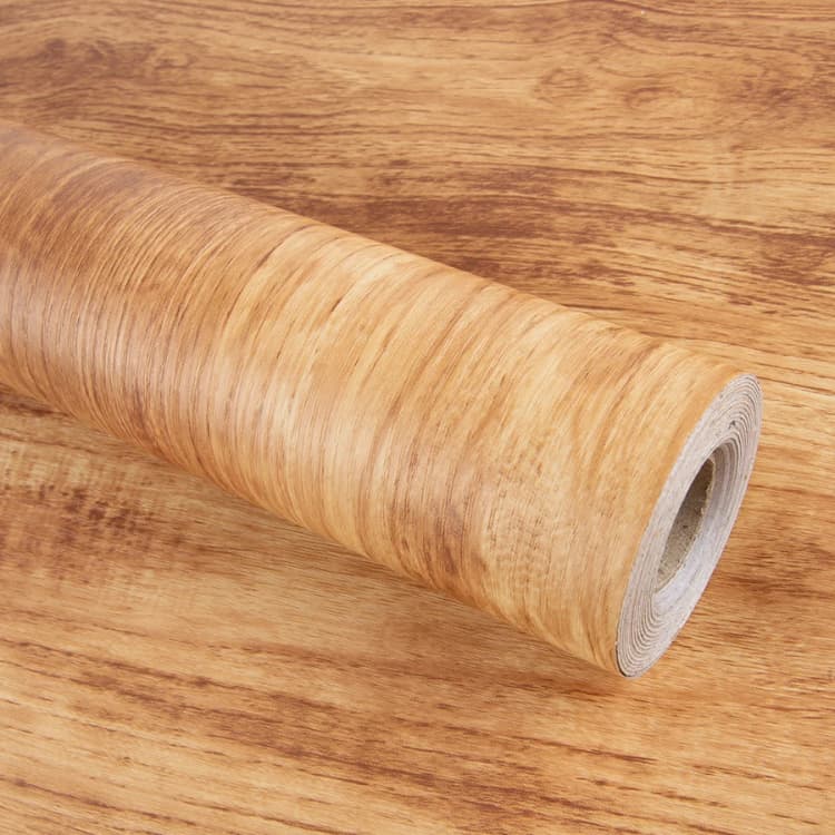 COWINLIFE DECO Thick Wallpaper Retro Wood Texture Kitchen Wall Sticker Vinyl Self-Adhesive Peel and Stick Wallpaper Rolls Furniture detail 2