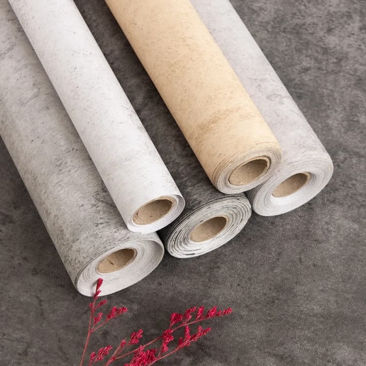 COWINLIFE DECO Hot Selling Peel and Stick Textured Wallpaper Vinyl Self-Adhesive Cement Wallpaper for Bathroom Decorative Films detail 1