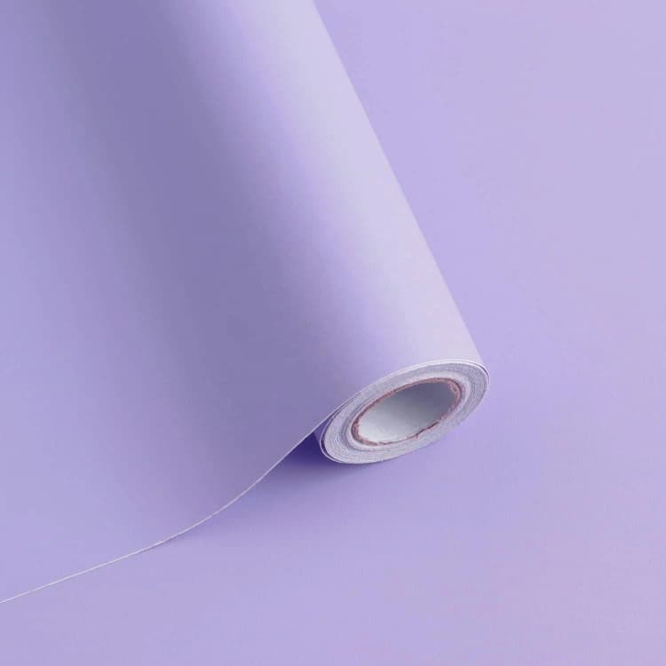 COWINLIFE DECO Purple Solid Color Peel and Stick Wallpaper Self-Adhesive Removable Wall Paper for Wall Furniture Covering Vinyl Rolls detail 1