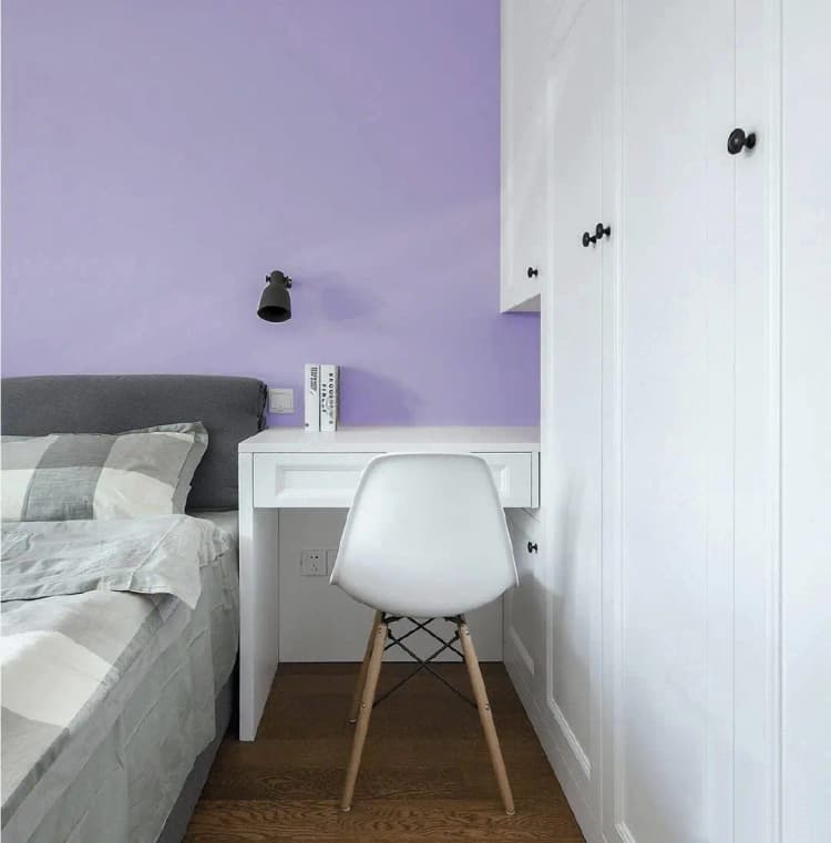 COWINLIFE DECO Purple Solid Color Peel and Stick Wallpaper Self-Adhesive Removable Wall Paper for Wall Furniture Covering Vinyl Rolls detail 3
