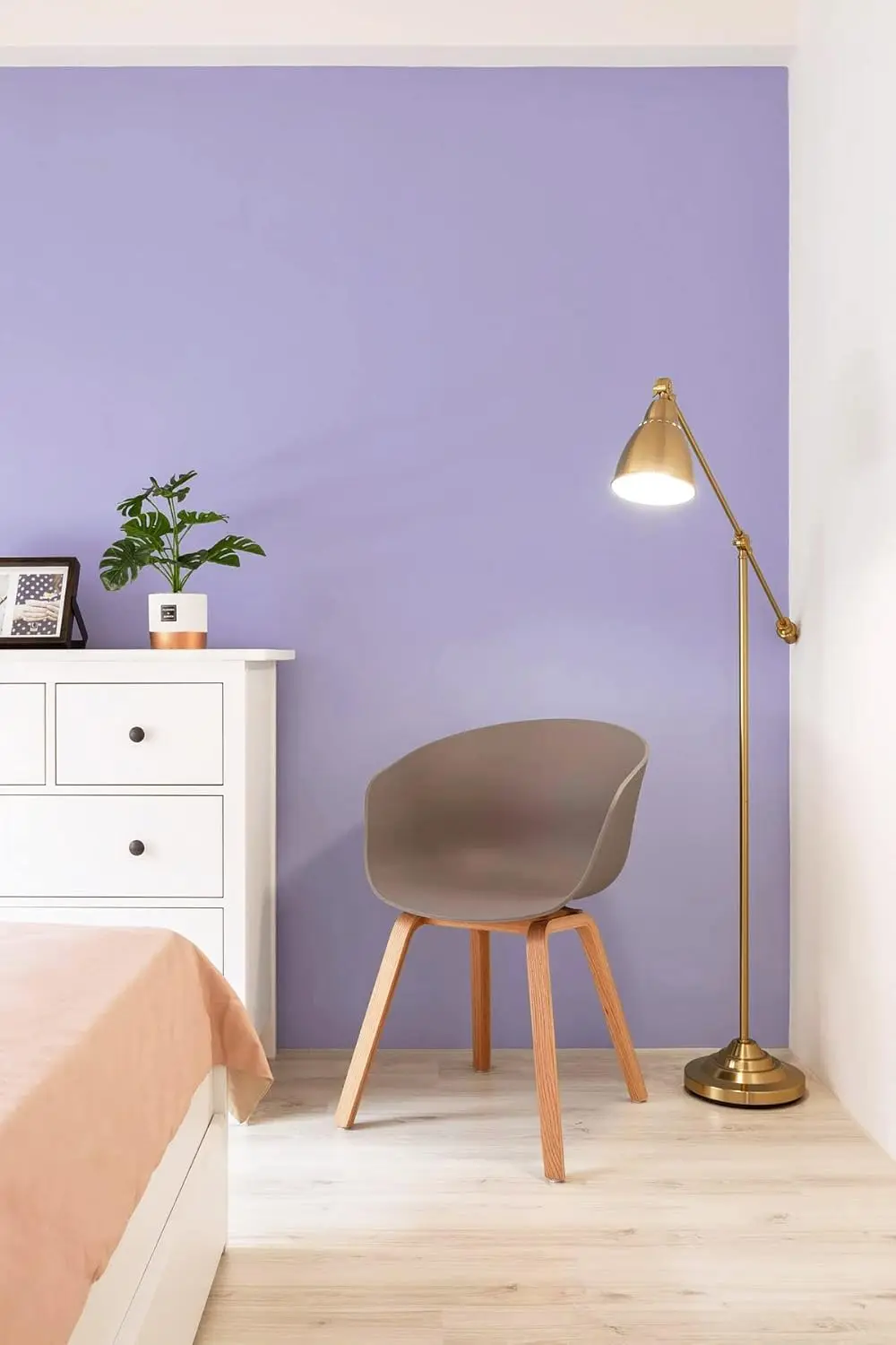 COWINLIFE DECO Purple Solid Color Peel and Stick Wallpaper Self-Adhesive Removable Wall Paper for Wall Furniture Covering Vinyl Rolls detail 5