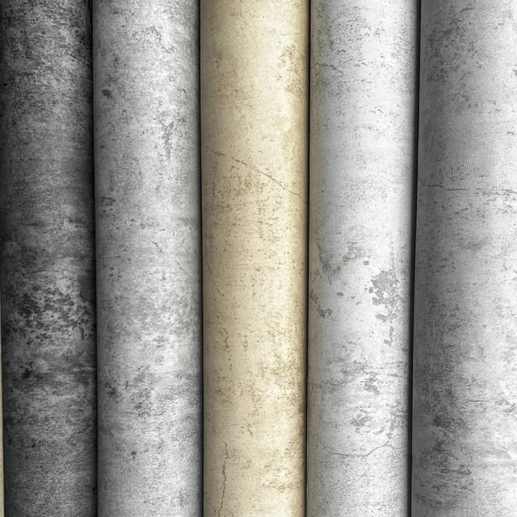 COWINLIFE DECO Waterproof Dark Grey Peel and Stick Wallpaper PVC Self Adhesive Cement Wall Stickers 3d Home Decoration for Bathroom detail 6