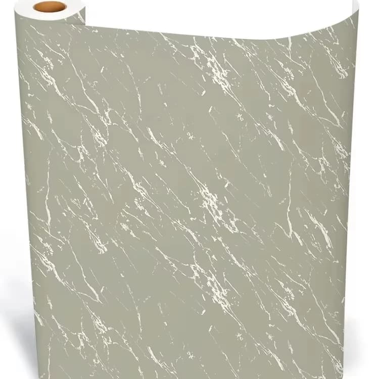COWINLIFE DECO New Vinyl Marble Sticker Kitchen Wrap Peel and Stick Wallpaper Decorative Self Adhesive Wallpaper for Bedroom Wall