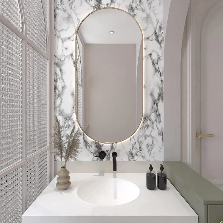 COWINLIFE DECO New Vinyl Marble Sticker Kitchen Wrap Peel and Stick Wallpaper Decorative Self Adhesive Wallpaper for Bedroom Wall detail 5