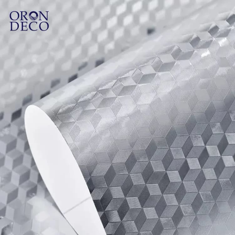 COWINLIFE DECO Furniture Foil Kitchen Wrap Wallpaper for Wall Selfadhesive Rolls Decors 3d Walls PVC Waterproof Decorative Films detail 2