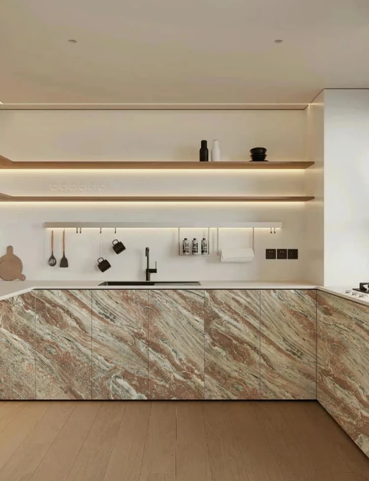 COWINLIFE DECO Red PVC Marble Sticker Wall Papers 3d Selfadhesive Paper Vinyl Wrap Wallpaper for Kitchen Peel Dining Table Sticker detail 5