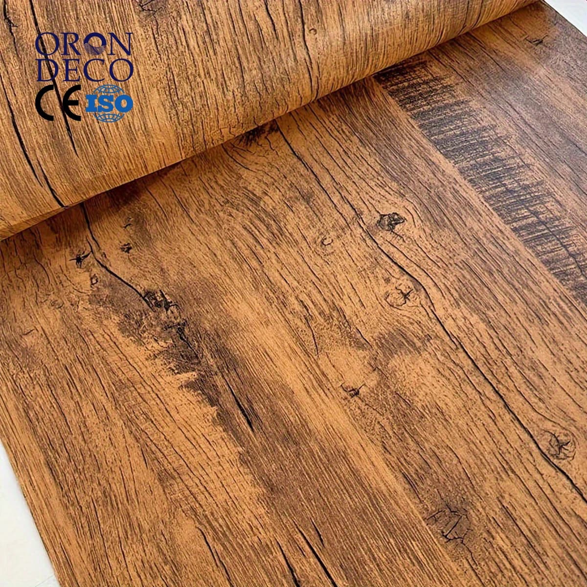 COWINLIFE DECO Wood Design Self Adhesive Pvc Textured Wallpaper Luxury Home Decoration for Wall Vinyl Papier Peint 3d for Living Room