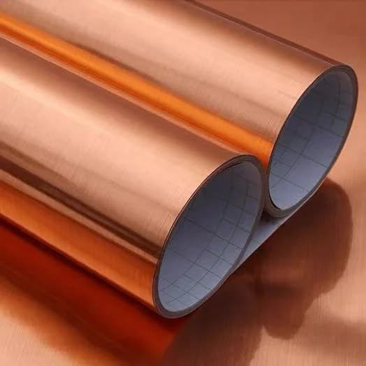 COWINLIFE DECO Hot Selling Self-Adhesive Wallpaper Rose Gold Metallic Brushed Kitchen Wrap Decorative Metallized Films Wall Sticker